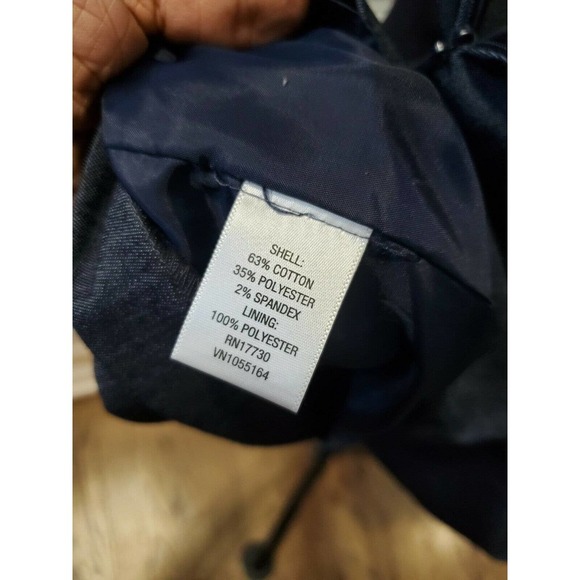 Merona Women's Solid Blue Cotton Off the Shoulder Short Length Dress Size 2 - Picture 8 of 10